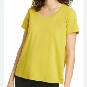 Eileen Fisher Size 1X Hemp/ Organic Cotton Tee Boxy Comfy Quality